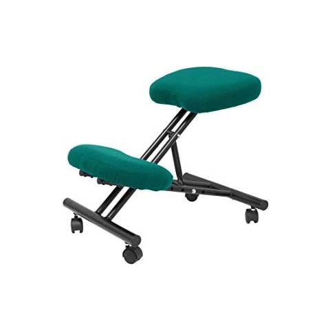 Modello Mahora - sgabello Da Ufficio Ergonomico Fisso, Regolabile In Diverse Posizioni E Con Ruote - seduta In Tessuto Bali (con Ginocchiera) - Foto 1