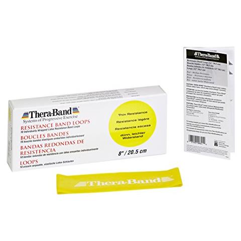 Thera-band Sottili Loops Fascia Di Resistenza, Giallo, Da 8 Pollici - Foto 1
