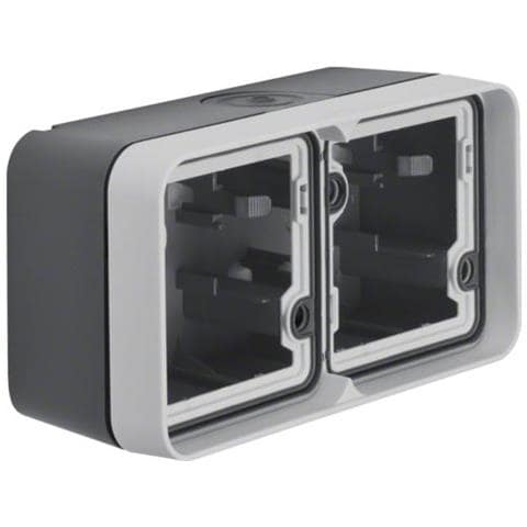 Berker 6719323505 Placca Copripresa E Copri Interruttori Grigio - Foto 1