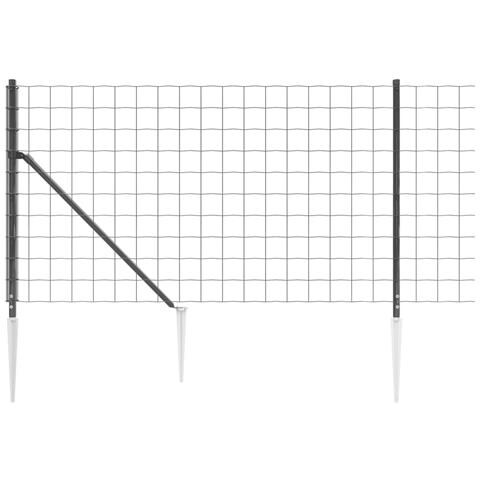 Recinzione Metallica Con Picchetti Ancoraggio Antracite 1,1x25m - Foto 2