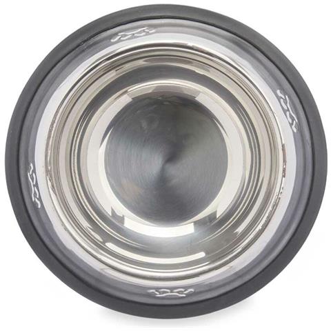 Ciotola Per Cani Argentato Grigio Gomma Metallo 35 X 0,03 X 25 Cm (24 Unità) - Foto 2