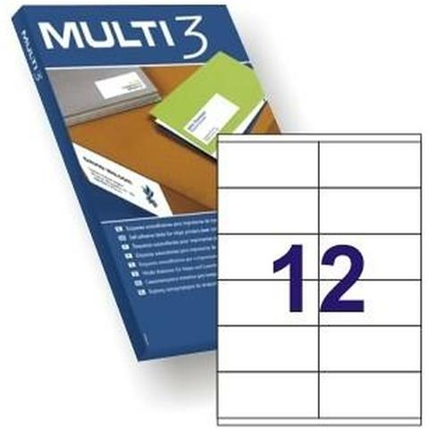 Adesivi /etichette 105 X 48 Mm A4 100 Fogli - Foto 1