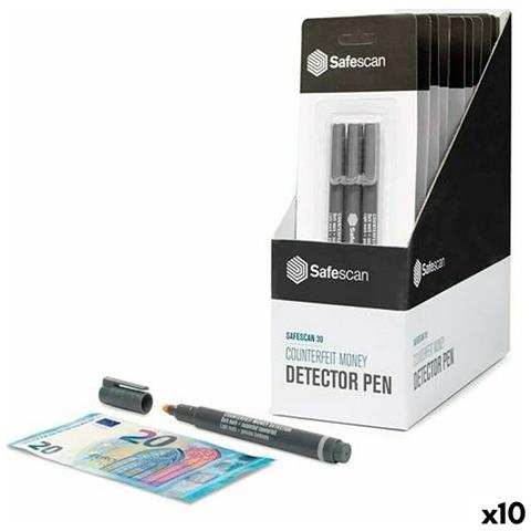 Penna a Sfera Rilevatore di Banconote False 10 Pezzi - Foto 1