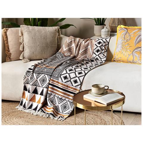 Coperta Proddatur Cotone 130 X 180 Cm Multicolore - Foto 1