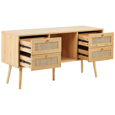 Mobile Tv Rattan Marrone Chiaro Perote - Foto 6
