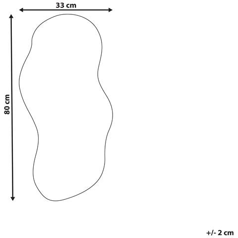 Specchio Auxerre 33 Cm 80 Cm Argento - Foto 5