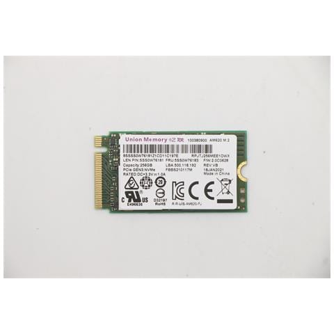 5SS0W76183 drives allo stato solido 256 GB M. 2 PCI Express 3.0 NVMe - Foto 1