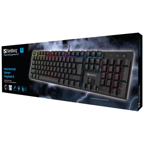 640-31 tastiera Gaming USB QWERTZ Tedesco Nero - Foto 2