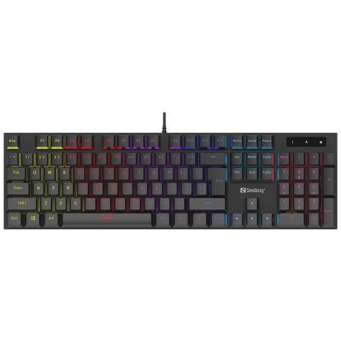 640-31 tastiera Gaming USB QWERTZ Tedesco Nero - Foto 3