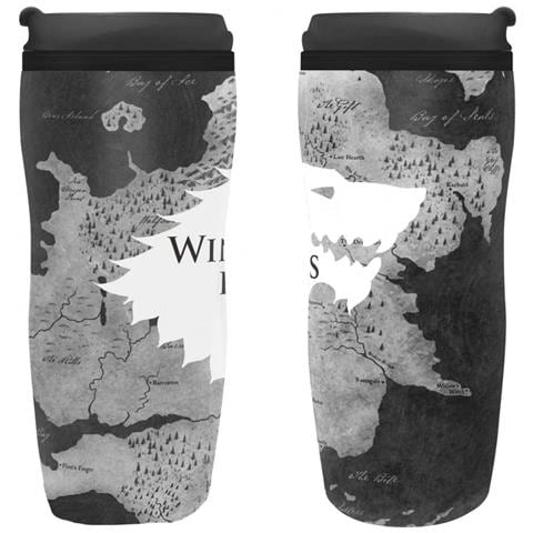 Game Of Thrones - ""winter Is Here"" Tazza Thermos Da Viaggio (355 Ml) - Foto 1