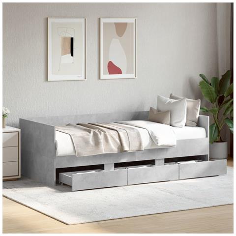 Divano Letto Con Cassetti Senza Materasso 90x190 Cm - Foto 1