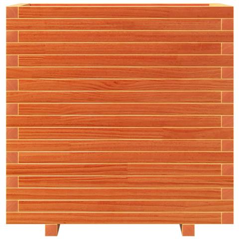 Fioriera Giardino Marrone Cera 70x40x72,5cm Legno Massello Pino - Foto 2