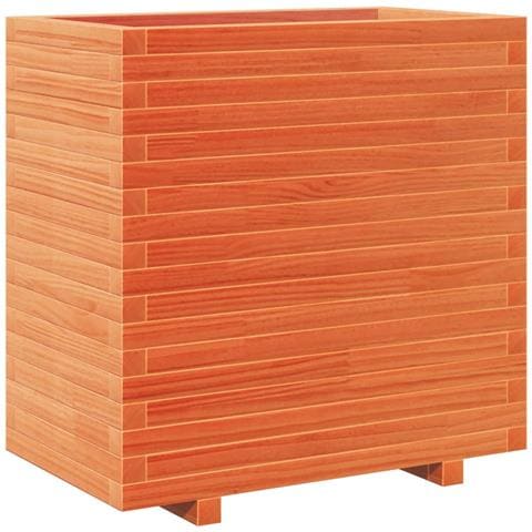 Fioriera Giardino Marrone Cera 70x40x72,5cm Legno Massello Pino - Foto 1