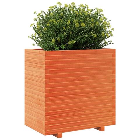 Fioriera Giardino Marrone Cera 70x40x72,5cm Legno Massello Pino - Foto 10