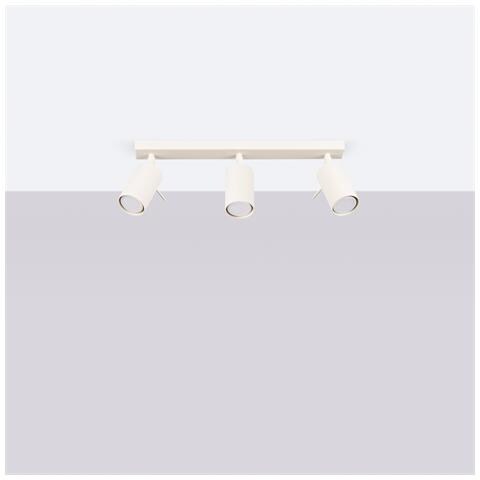 Lampada Da Soffitto Ring 3l Beige Sl. 1496 - Moderno Lampada Da Soffitto Beige 17x45x6 Cm - Foto 2
