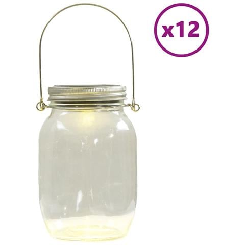 Lampada Solare in Vetro da Esterno 12pz Bianco Caldo - Foto 1