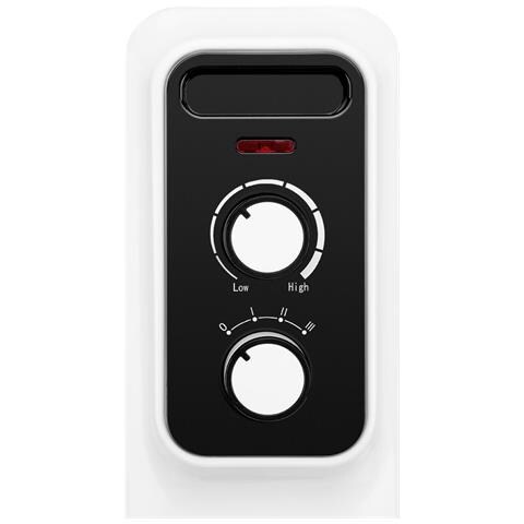 18024 stufetta elettrica Interno Nero, Bianco 1500 W Riscaldatore ambiente elettrico a olio - Foto 6