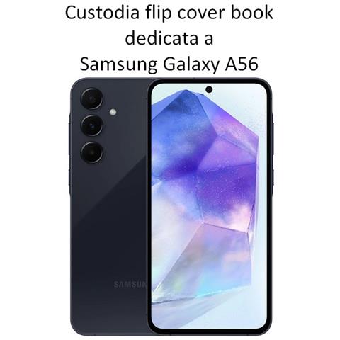 Custodia A Libro Book Case Per Samsung Galaxy A56 Black - Foto 2
