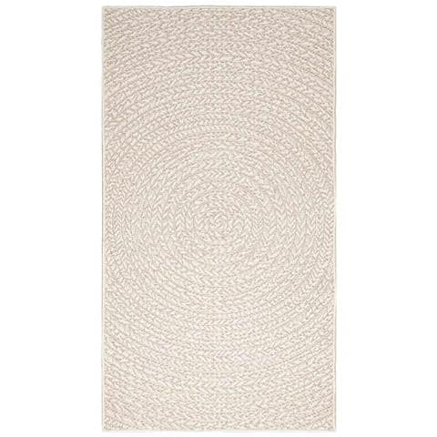 Tappeto Zizur Crema 80x150 Cm Aspetto Iuta Interni Ed Esterni - Foto 3