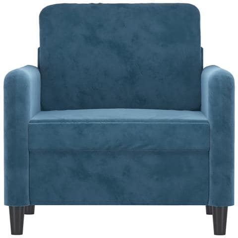 Poltrona Blu 60 Cm Velluto - Foto 3
