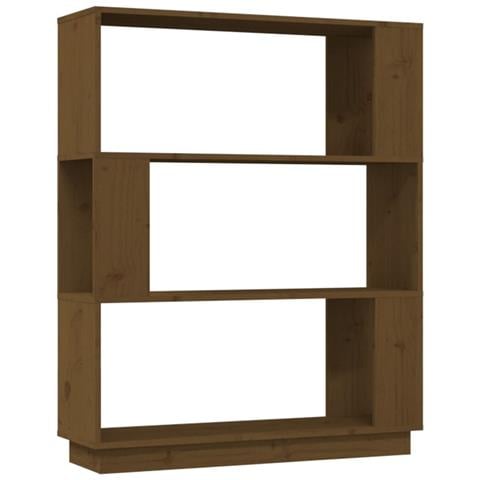Lusso Casadino -  Libreria/divisorio Ambrato 80x25x101 Cm Legno Massello Di Pino - Foto 1