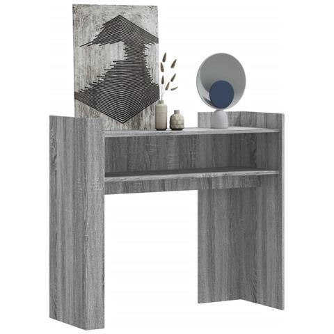 Tavolo Consolle Rovere Sonoma 100x35x90 Cm In Legno Multistrato - Foto 8