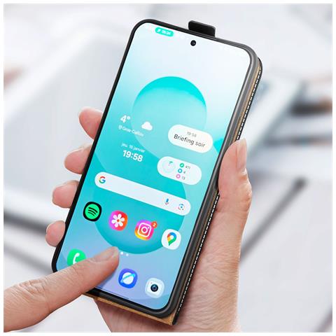 Custodia A Libro Verticale Per Samsung Galaxy S25 Con Portacarte - Foto 5
