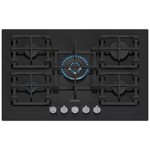 Piano Cottura A Gas Da 75 Cm Con 5 Fuochi, 11700 W, Nero - Er7a6rh40 - Foto 1