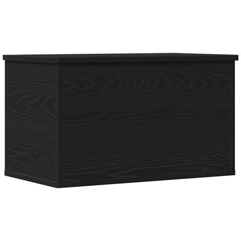 Scatola di stoccaggio  con coperchio in quercia nera 60x35x35 cm in legno ingegnerizzato - Foto 1