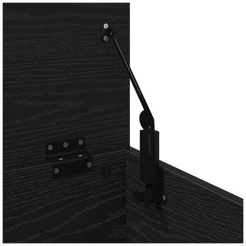Scatola di stoccaggio  con coperchio in quercia nera 60x35x35 cm in legno ingegnerizzato - Foto 9