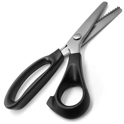 Forbici Professionali Da Sarto Per Tessuti Con Denti Ad Arco 3 Mm - Foto 1