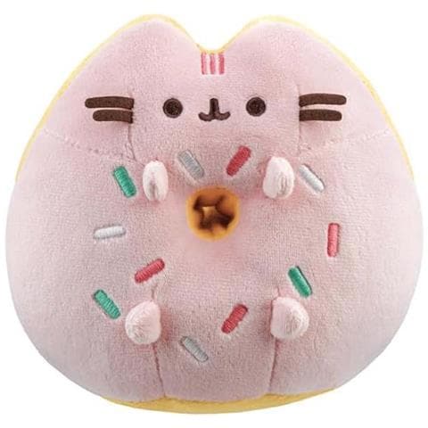 Peluche Rotondo A Forma Di Ciambella Da 14 Cm Kawaii In Poliestere, Rosa - Foto 1