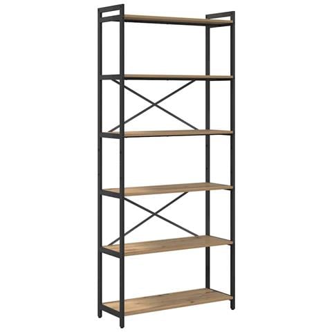 Libreria rovere artigianale 80 x 30 x 188 cm Legno multistrato - Foto 1