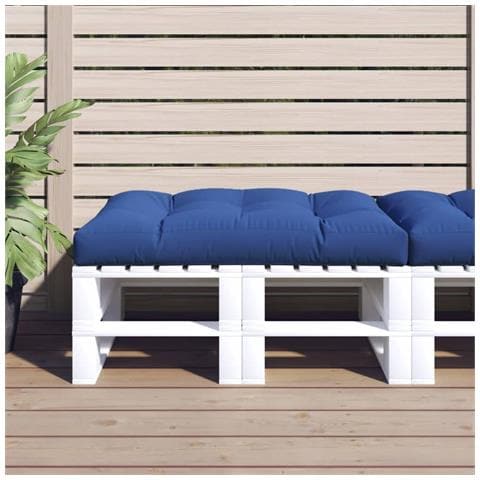 Cuscino per Pallet Blu Reale 120x80x12 cm in Tessuto - Foto 2