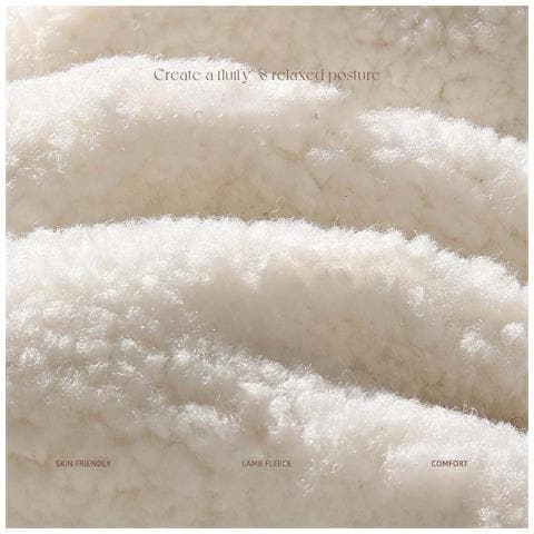 Scalda Collo In Pile Sherpa - Scalda Collo Invernale Spesso E Caldo, Morbido E Accogliente Beige - Foto 2