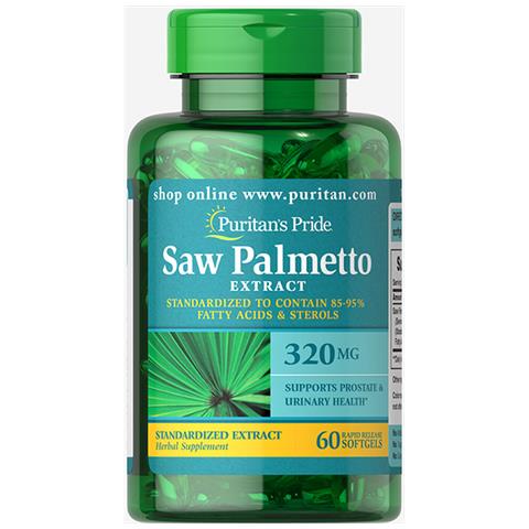 Estratto Di Saw Palmetto 320 Mg 60 Capsule Morbide Puritans Pride - Foto 1