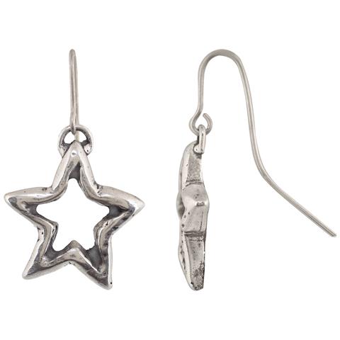 Orecchino A Gancio A Forma Di Stella In Argento - Foto 1