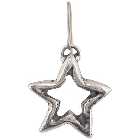 Orecchino A Gancio A Forma Di Stella In Argento - Foto 3