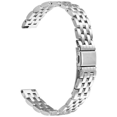 Elegante Cinturino In Acciaio Inossidabile A Cinque Perle Compatibile Con Garmin Lily 2 Silver - Foto 1