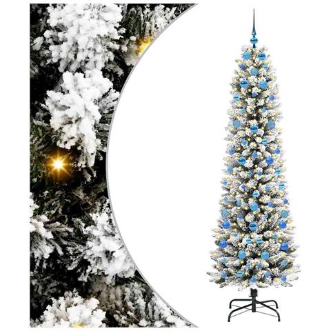 Albero di Natale artificiale con 300 LED Bianco 210 cm - Foto 1