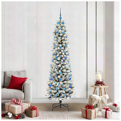 Albero di Natale artificiale con 300 LED Bianco 210 cm - Foto 2