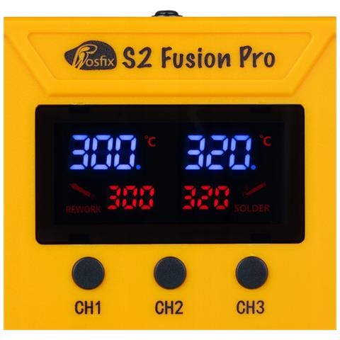 Stazione Di Saldatura 2 In 1 S2 Fusion Pro - Hot Air 700w + Saldatore 60w | Lcd | Esd Safe | 760w | Spawatura Plastica | 3 Programmi - Foto 2