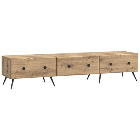 Mobile TV con cassetto Rovere Artigianale 147 x 34,5 x 30 cm - Foto 1