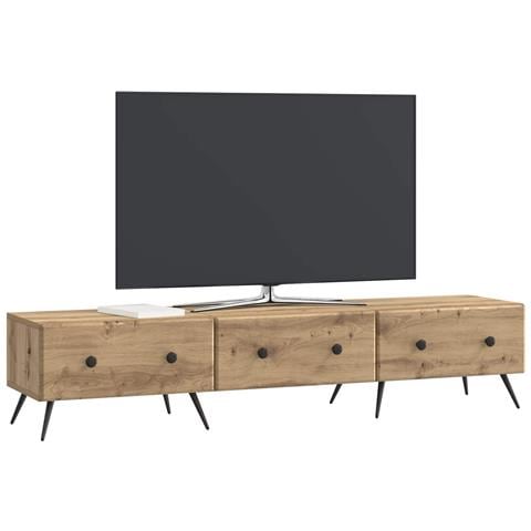 Mobile TV con cassetto Rovere Artigianale 147 x 34,5 x 30 cm - Foto 2