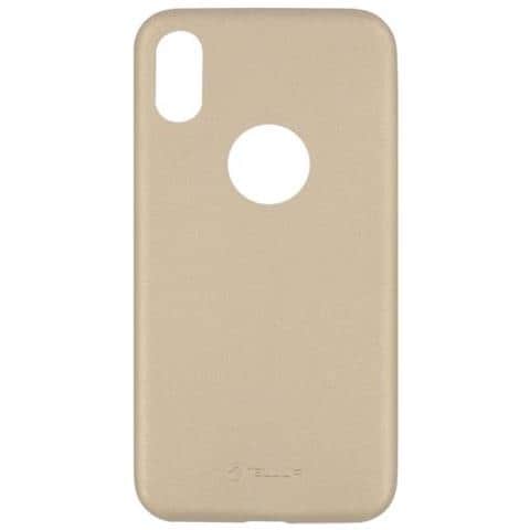 Custodia In Pelle Sintetica Sottile Dorata Per Iphone X /xs - Foto 1