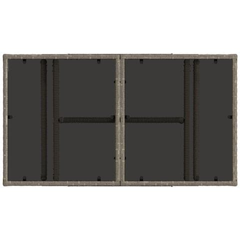 Set Divano da Giardino 7 pz Grigio e Grigio Scuro polyrattan - Foto 10