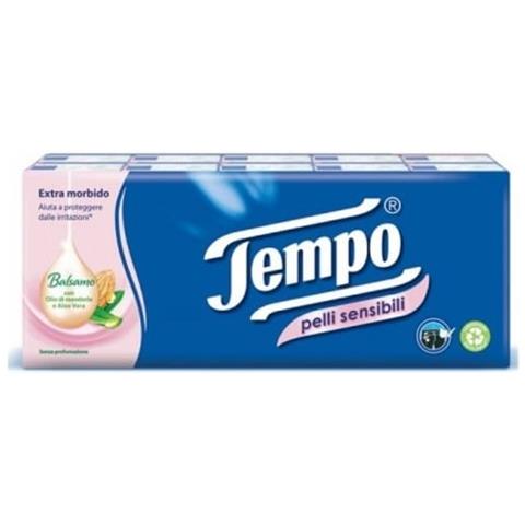 Tempo Fazzoletti Pelli Sensibili 10X9 Pezzi - Foto 1