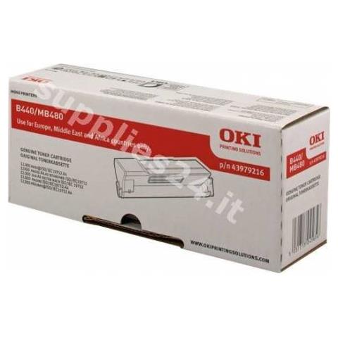 43979216 Toner Originale Nero per B440dn Capacità 12000 Pagine - Foto 2