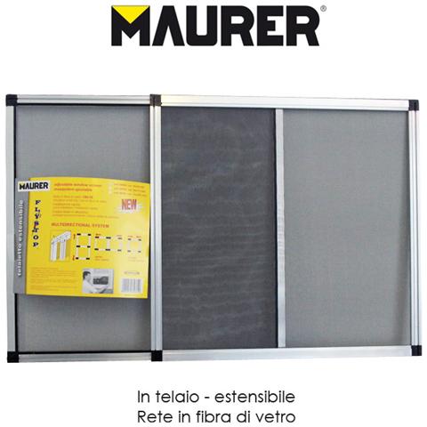 Zanzariera estensibile con telaio in alluminio Cm h 50x75/142 - Foto 2