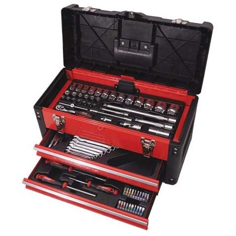 Valigia Cassettiera Completa Di 104 Utensili Manuali In Cromo Vanadio - Foto 1